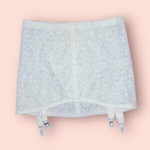 White Girdle Garter Belt